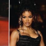 Teyana Taylor Instagram - Issa @versace hottie honey dip 🖤🍯♐️ Thank you @theacademy @academymuseum for having me 🖤