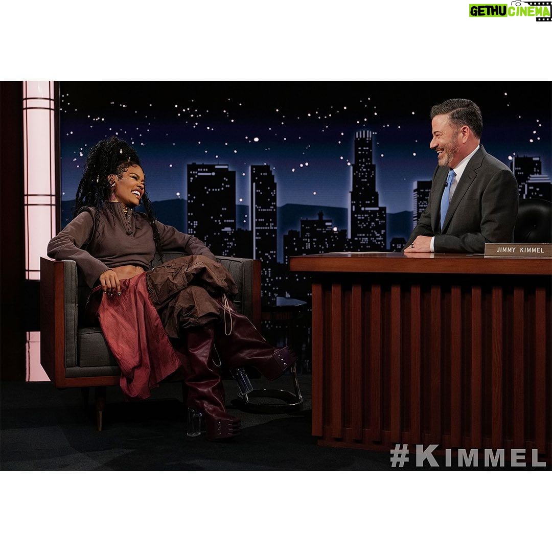 Teyana Taylor Instagram - Jimmy Kimmel x Jimmy Neutch ππΎSeriously always good time & good poses with @JimmyKimmel on @jimmykimmellive ππππππΎππΎππΎππΎππΎππΎ Catch me TONIGHT!Β #ABC