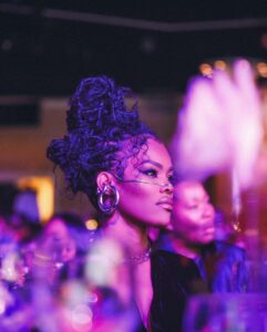 Teyana Taylor Instagram - Father God, I thank you for who you are. All seeing, all knowing and all powerful! Thank you for reminding my heart that your plan is far greater than any plan I have for my life. Thank you for reminding me & all of the amazing women in this room that the wait was not punishment it was preparation for what was already written in the palm of your hands & your plans. I am forever THANKFUL 🥹🖤🙏🏾 Thank you to @heatherlowery & the whole @femmeitforward family for honoring me with the VISIONARY AWARD at the2023 #giveherflowhers Gala…💐 Thank you @loriharvey & @heatherlowery for the sweetest tribute..I’m so grateful 🙏🏾And a big congratulations to all the amazing women of the night ✨💫🖤 📸: @jerrittclark @kvnhrtlss