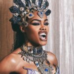 Teyana Taylor Instagram - We live everywhere and anywhere we choose. The world is our garden - Queen /.kasha #queenofthedamned Shoutout to the squad for this magical momentttttttt on Halloween we really ATE this uppppppppppppp!!!! I love y’all! 👗: @laureldewitt 💄: @yeikaglow 📸: @remivision 💆🏾‍♀️: @curt_cobain 👶🏽: my niece @gemmarosebud 🧛🏽‍♀️: @gabbyelanjewelry 💅🏾: @nailzbyfrancesca It was all or nothing for baby girl RIP Aaliyah we’ll never forget your contributions to this world of music entertainment you were a true gem! /.aliyah We love you!! Thank you @radmax6 for the blessing, sweet words & encouragement I love you so much! 🖤🖤🖤🖤🖤🖤🖤🖤 HAPPY HALLOWEEN 🎃