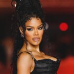 Teyana Taylor Instagram - Issa @versace hottie honey dip 🖤🍯♐️ Thank you @theacademy @academymuseum for having me 🖤