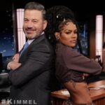 Teyana Taylor Instagram - Jimmy Kimmel x Jimmy Neutch 🙌🏾Seriously always good time & good poses with @JimmyKimmel on @jimmykimmellive 😭😭😭😭🙌🏾🙌🏾🙌🏾🙌🏾🙌🏾🙌🏾 Catch me TONIGHT! #ABC
