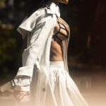 Teyana Taylor Instagram – Thank you @sacaiofficial for having me 🖤
It was hot as hell outside but the Show was hella cold 💙🥶🥶🥶🥶🥶🥶💙
📸: @rickyfilmingstudios @zerbibrub @fabrisflorencia @sacaiofficial @claireguillon