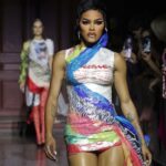 Teyana Taylor Instagram - Grand opening…..Grand closing 🌙 Thank you @marineserre_official for having me. It was an honor to open your amazing show tonight! 🌙🌹 Paris, France