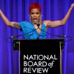 Teyana Taylor Instagram - I want to send a special thank you @nbrfilm for a night I will never forget. 💫Thank you bestowing this amazing honor upon me. I'm beyond touched and so, so grateful to have received the “Breakthrough Performance” Award! Thank you for seeing me and believing in me! 🌹 To my sister @avrockwell you are truly a gem. Thank you for your beautiful message, and thank you for YOU. This has been an amazing journey with you, and I’m happy we get to share these moments together! 🌹 A journey of walking “A Thousand And One” miles starts with a single step... To my village that helped me SHOW UP for INEZ. Let me start this by thanking my God Almighty, because through him all things are possible 🙏🏾 AV ROCKWELL, LENA, RISHI of Hillman Grad, MY BEAUTIFUL BABY GIRLS, MY PARENTS, EDDIE & JULIE of SIGHT UNSEEN, FOCUS FEATURES, the AMAZING CAST & CREW, the entire production staff. MY WME Family, THE AUNTIES & my whole support system! There would be no Inez without y'all. ❤️ Again, Thank you @nbrfilm for this amazing honor! 📸: @gettyimages @thehapablonde @andrewtess @nbrfilm