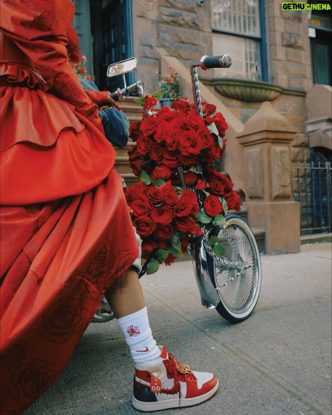 Teyana Taylor Instagram - Roses do not bloom hurried; for beauty, like any masterpiece, takes time to blossom ๐น ๐ฅน๐ฅน๐ฅน๐ฅน The Rose In Harlem 1โs & my collection with @jumpman23 will be releasing 2morr! & I will be at @atmos_usa 2morrow june 1st at 11AM EST- 12:30PM EST to sign sneakers & Merch so pull up on meeeeeeeeeeeeeeee ๐น๐น๐น๐น๐น DONโT BE LATE cause itโs first come first served! location is listed below and you can get more info at @atmos_usa ๐น๐น๐น Location: atmos Harlem at 203 W 125th st, New York, NY 10027. ๐น๐น๐น๐น๐น Check my stories to see all locations that will be carrying my kicks and collection starting 2morr!! Also shoe sizes will range from a womenโs 5W-17W ๐น P.S. Stay tuned for the official commercial coming out 2morr aswell!! ๐น๐น๐น๐น๐น๐น ๐ธ: @ro.lexx @kvnhrtlss