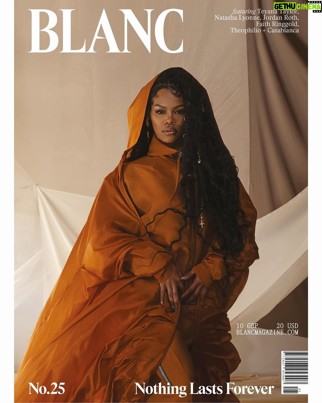 Teyana Taylor Instagram - Honored to be this months covah mothaaaaa for @blancmagazine 🧡 Photography - Djeneba Aduayom Creative Direction & Styling - Oliver Vaughn Hair - Brooke Jasmyn Makeup - Yeika Olivia Nails - Tiffany Everett Set Design - Alexa Polanco Production - Morison Group Lighting Designer - Austin Deats Photo Assistant - Tutu Lee Fashion Assistants - Sophia Nieser, Myonne Stenhouse, Ashley Amway, Eden Ann Anderson, Nigel Clark Set Design Assistant - Dean Savanah