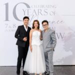 Thanh Sơn Instagram - Lần đầu tiên tham dự một show thời trang của mình 😄 #Celebrating10YearsofRomance #ChungThanhPhongBridal #JWMarriottHanoi