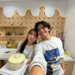 Therese Malvar Instagram - Christmas season na so why not bake a cake? First time doing it and we enjoyed it a lot!! Thanks @idim.ph for this fun experience!! Kamusta naman cake namin? HAHA kind comments only 😤 eme IDIM DIY Bakery