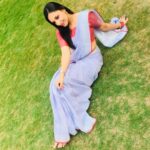 Thivya Naidu Instagram - Saree ❤️ Thank u @ukashcollection love the colour!!! #backtovillage🏡 #wedding #simpleme Credits to : @4vinxsh._23