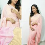Thivya Naidu Instagram - #tb Thank u so much @mydesistyle for the lovely saree ❤️love the colour ,superb service and the material is 👌do check out their page @mydesistyle Mua : @brriyanjohn.official