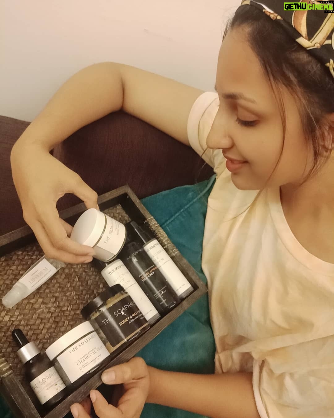 Thivya Naidu Instagram - Found my favourite skincare products that works extremely well on my skin from @thesoaphaus.my Get yours now so we can all glow together ☺️!