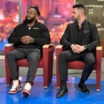 Thomas Hannifan Instagram - A big thank you to @loganreever and @8newsnow in Las Vegas for having @dashingchrisbey and I on to share what’s in store for @impactwrestling’s #NoSurrender weekend of events at @samstownlv! #IMPACTWrestling #IMPACT #lasvegas #prowrestling #chrisbey #bulletclub #IMPACTonAXSTV 📸 @rossco814 Las Vegas, Nevada