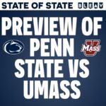 Thomas Hannifan Instagram - On today’s episode of #STATEofSTATE, @j.king_lig & I preview #PennState vs #UMass this Saturday at Beaver Stadium! What do the No. 6 Nittany Lions need to clean up this week before traveling to #OhioState next week? Link in bio and story! . . @bleavnetwork @bluewhiteoutfitters #weare #pennstatefootball #psu #happyvalley #nittanylions #bigten #bigtenfootball #collegefootball #collegefootballplayoff #ohiostatefootball #umassfootball