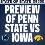 Thomas Hannifan Instagram - On today’s episode of #STATEofSTATE, @j.king_lig & I have your full preview for No. 7 #PennState vs No. 24 #Iowa! The Nittany Lions host the Hawkeyes in the annual Whiteout Game this Saturday night at Beaver Stadium. Can the PSU offense deal with one of the best defenses in the country? Link in bio and story! . . @bleavnetwork @bleavsports @bluewhiteoutfitters #weare #psu #PSUvsIOWA #happyvalley #whiteout #nittanylions #bigten #bigtenfootball #collegefootball #football #collegefootballplayoff #iowahawkeyes #iowafootball #pennstatefootball