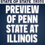 Thomas Hannifan Instagram - This week on #STATEofSTATE, @j.king_lig and I are joined by legendary #PennState QB & @nbcsports broadcaster Todd Blackledge! Todd helps us break down #ILLvsPSU, Drew Allar’s progress, and the competition in the #BigTen. Check out the interview with Blackledge, plus our full game preview episode for Penn State vs Illinois through the link in my story and bio! . . @bleavsports @bleavnetwork @bluewhiteoutfitters #weare #pennstatefootball #psu #happyvalley #nittanylions #bigtenfootball #illinoisfootball #nbc #football #collegefootball #collegefootballplayoff