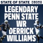 Thomas Hannifan Instagram - On today’s episode of #STATEofSTATE, @j.king_lig and I are joined by the legendary #PennState WR @dwheelz2! Derrick shares his thoughts on the 2023 season, PSU’s lineage of wide receivers, and the magical 2005 team. Link in story and bio! . . @bleavnetwork @bleavsports @bluewhiteoutfitters #weare #pennstatefootball #psu #happyvalley #nittanylions #bigten #bigtenfootball #collegefootball #football #collegefootballplayoff