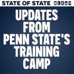 Thomas Hannifan Instagram - On today’s episode of #STATEofSTATE, @j.king_lig and I have the latest news, notes, and insight from #PennState training camp. Which side of the ball is looking the best? And which position battles are standing out? Link in bio and story! . . @bleavsports @bluewhiteoutfitters #weare #pennstatefootball #psu #happyvalley #nittanylions #collegefootball #collegefootballplayoff #football #bigten #bigtenfootball