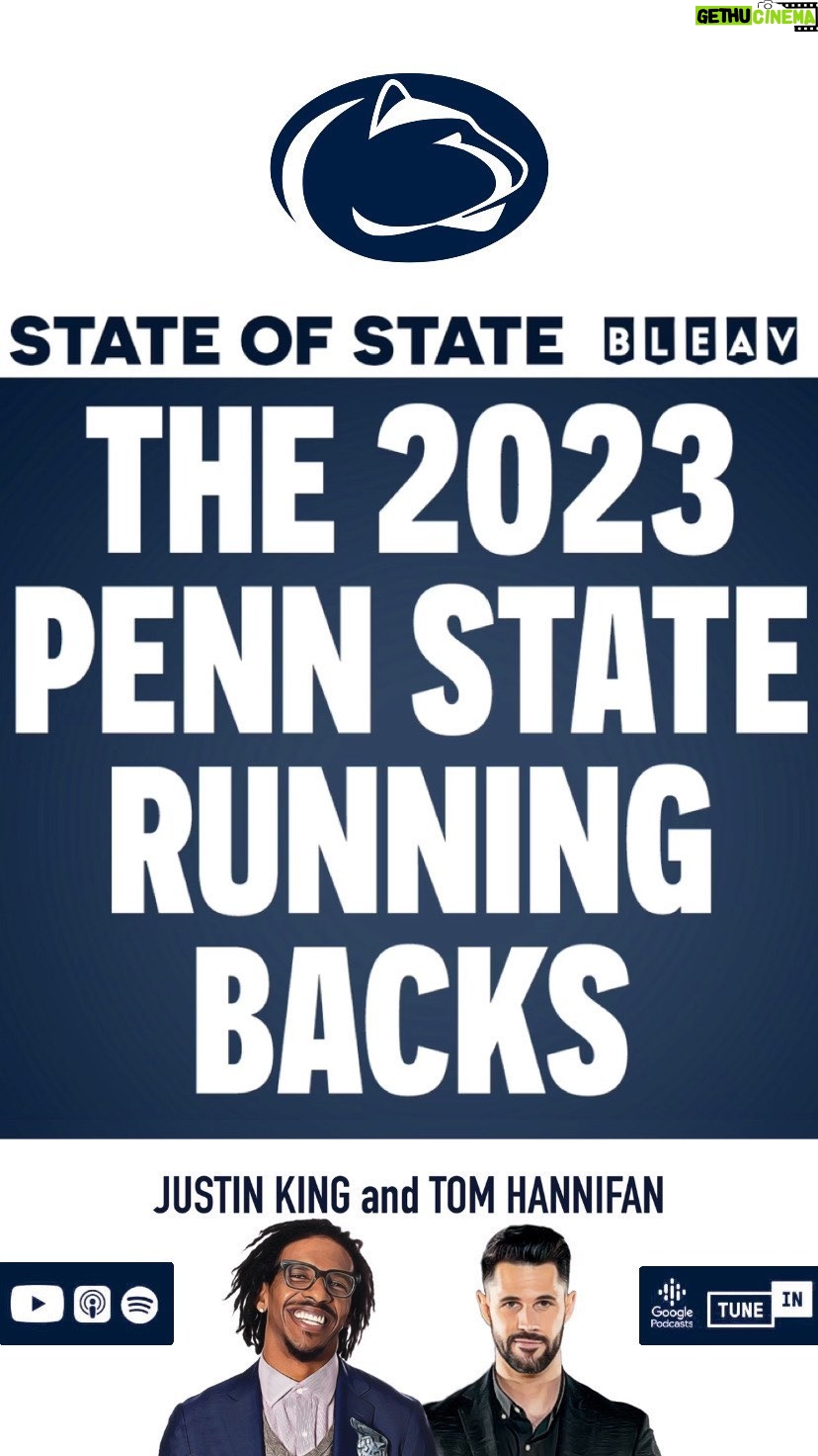 Thomas Hannifan Instagram - On this week’s episode of #STATEofSTATE, @j.king_lig gives his firsthand insight on how #PennState’s current RB tandem of Nicholas Singleton and Kaytron Allen compares to the era of Saquon Barkley and Miles Sanders. Link in bio! . . @bleavsports #weare #pennstatefootball #football #collegefootball #bigten #bigtenfootball #nittanylions #saquon #saquonbarkley #milessanders #psu #psufootball #runningback #lawnboyz