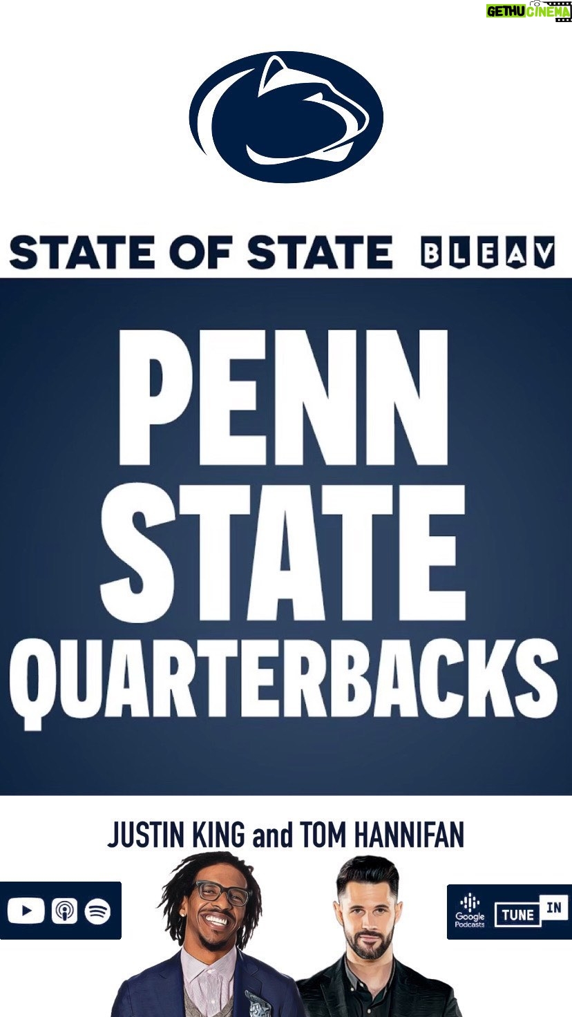Thomas Hannifan Instagram - On the latest episode of #STATEofSTATE, we dive into the history of quarterbacks at #PennState. Former Nittany Lion TE and the host of @nextupwithadam, @adambreneman joins us to share his insights especially on Christian Hackenberg and current PSU QB Drew Allar. Link in bio! . . @j.king_lig @bleavsports @bluewhiteoutfitters @smackapparel @maestrosclassic @upliftingathletes #weare #pennstatefootball #collegefootball #football #bigten #bigtenfootball #collegefootballplayoff #nittanylions #quarterback