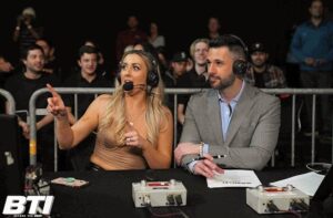Thomas Hannifan Instagram - I’m spoiled with great co-hosts on commentary at @impactwrestling! @dramakingmatt is one of THE BEST in the game. But also, I highly encourage people to check out BTI every Thursday on IMPACT’s YouTube, Facebook, and IMPACT+ to hear @meangiamiller. She’s sassy, she’s classy, and no one else in wrestling is quite like her!

📸 @beezzzzy 

#IMPACTWrestling #IMPACTonAXSTV #IMPACT #prowrestling #NoSurrender #Sacrifice #MultiverseUnited