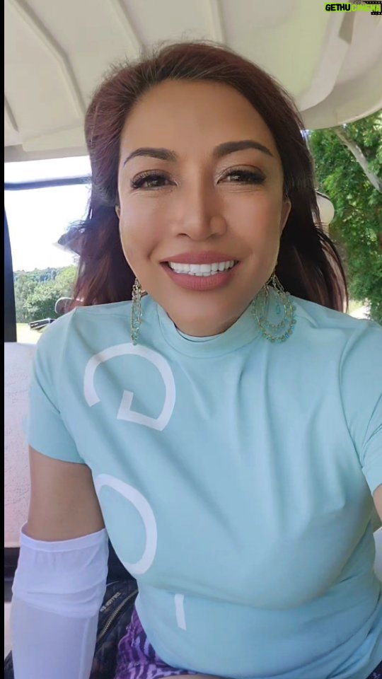 Tiara Jacquelina Instagram - First outing on the golf course 🏌♀️ now, to remember to APPLY everything I learnt from Iqbal and Ainil at @bigshot.asia 😅😅😅 Red Mountain Golf Club Phuket, Thailand