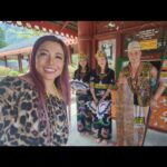 Tiara Jacquelina Instagram - Our 2nd 24 hours in #Kuching begins with MORE FOOD 😫 Super yummy though, dayak traditional food at @lepaurestaurant. To add to the calories, we EACH had a huge #AisKrimGulaApong with boba beads and Nestum topping by the waterfront. It was SO GOOD 😪😪😪 Ok, to ease our guilt, we walked across the bridge and around Chinatown, for an hour. The next morning, Effendi suggested we get up early to walk along the Waterfront before the city woke up, and so we did, and that was just serendipitous. It was lovely to see Kuching without traffic (and without all those colourful lights, for a change), and to spontaneously jump on a boat to go across the river. The Malay kampung across the river was such a lovely discovery. We had SEVERAL cars drive past us, and the people in it would stop and get down to say hello excitedly and chat with us - that was so charming and warm, I thought. Nobody talks to each other these days! After the morning walk, we went to @sarawakculturalvillage_scv where we were given such a warm reception by Jane and her team. Did a little tour, had a few discussions and then ATE SOME MORE - this time it was "highlander rice" which was black in colour, accompanied by shredded fish, petai and shredded beef.