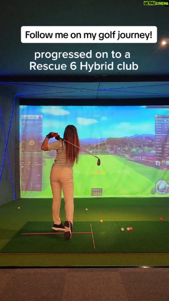 Tiara Jacquelina Instagram - this year, I told myself I would work less and make time to finally take up golf. I got myself the best coach - Malaysian Ladies European Tour golfer @ainilbakar who teaches at @bigshot.asia through @bigteegolfacademy - the heatwave ain't gonna stop me, I'm playing in cool spring weather indoors 😄 today was my 3rd lesson - Ainil was like, are you gonna tie up your hair? But I didn't have a hair tie. Anyway, I told Ainil I wanna get on the course and play as soon as I can, haha... #golf #golftiktok #indoorgolf #screengolf #bigshotgolfmy #mygolfjourney #golflesson #girlswhogolf #ladygolfer #TiaraJsGolfJourney BigShot Indoor Golf, Sports Bar & Events Space
