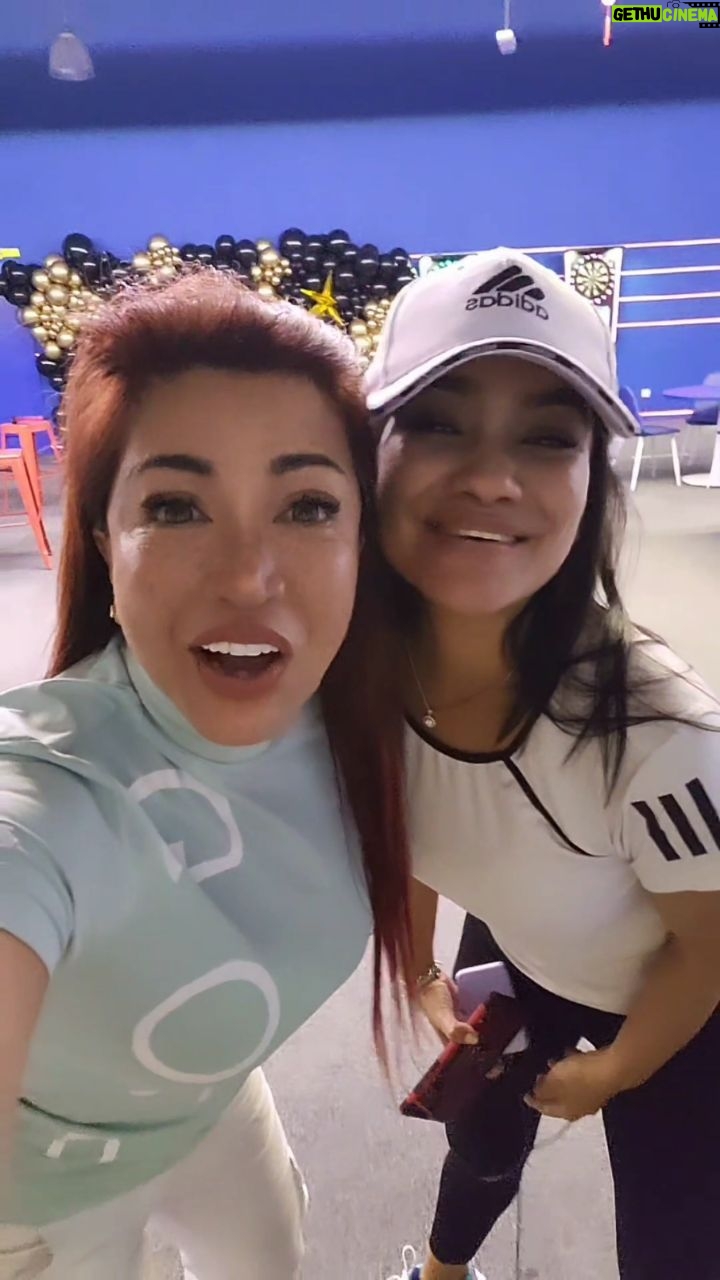 Tiara Jacquelina Instagram - This is my shock and disbelief face, after watching Jezamine effortlessly hit 85.2m with a 9 Iron on her very first try at golf - after only 10 minutes of a lesson by Iqbal of @bigshot.asia π€― I love how she's like "Eh no lah, no lah... earlier just now I even hit 100!" I have no words. Except maybe "Lydia Ko, you've got competition!" @harithiskander your wife is a natural. A natural beast. I love her tak mau kalah spirit. Ok Dani, you and I have a LOT of work to do after this π BigShot Indoor Golf, Sports Bar & Events Space