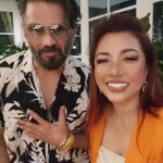 Tiara Jacquelina Instagram - Was so lucky to meet the very dashing #Bollywood superstar Suniel Shetty and his lovely wife, at the opening of my friend Sunil Kapur's new restaurant @coppergrillhouse_my Copper in TTDI. I'm sure many of you know him from his movies Dilwale, Main Hoon Na and so many more. #SunielShetty #CopperGrillKL TTDI, Taman Tun Dr Ismail