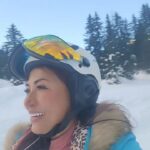 Tiara Jacquelina Instagram - The views are so pretty and we have the slopes entirely to ourselves! I just had to share these with you 😍 I'm such a happy bunny when I'm skiing, can you tell? Les Diablerets - Switzerland