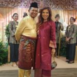 Tiara Jacquelina Instagram – Attended the beautiful wedding of Nadhirah Jamaluddin, whom I knew since she was a little girl, and it was surreal to see her in a wedding dress next to her husband Cal.
I wore this red songket baju kurung I tempah from @sharifah_kirana years ago – I feel this has been one of my best fashion investments ever, because years later when all other designs feel dated, this classic will always stand out. I think we should wear our songket more often, what do you reckon?
#weddingseason #songket #songketterengganu #bajukurungklasiksongket
