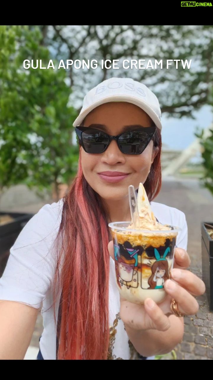 Tiara Jacquelina Instagram - Every day is a cheat day in Kuching, and I always make an exception in my diet for #AisKrimGulaApong which is absolutely YUMMYYYYY and so good for your soul. This particular @iggulaapong stall along the Waterfront always has such a long line, but I was lucky enough to beat the queue today. This is a MUST DO when you #VisitSarawak 😆 #TiaraJtravels #TiaraJinKuching #Kuching #icecreamisgoodforthesoul Kuching Waterfront