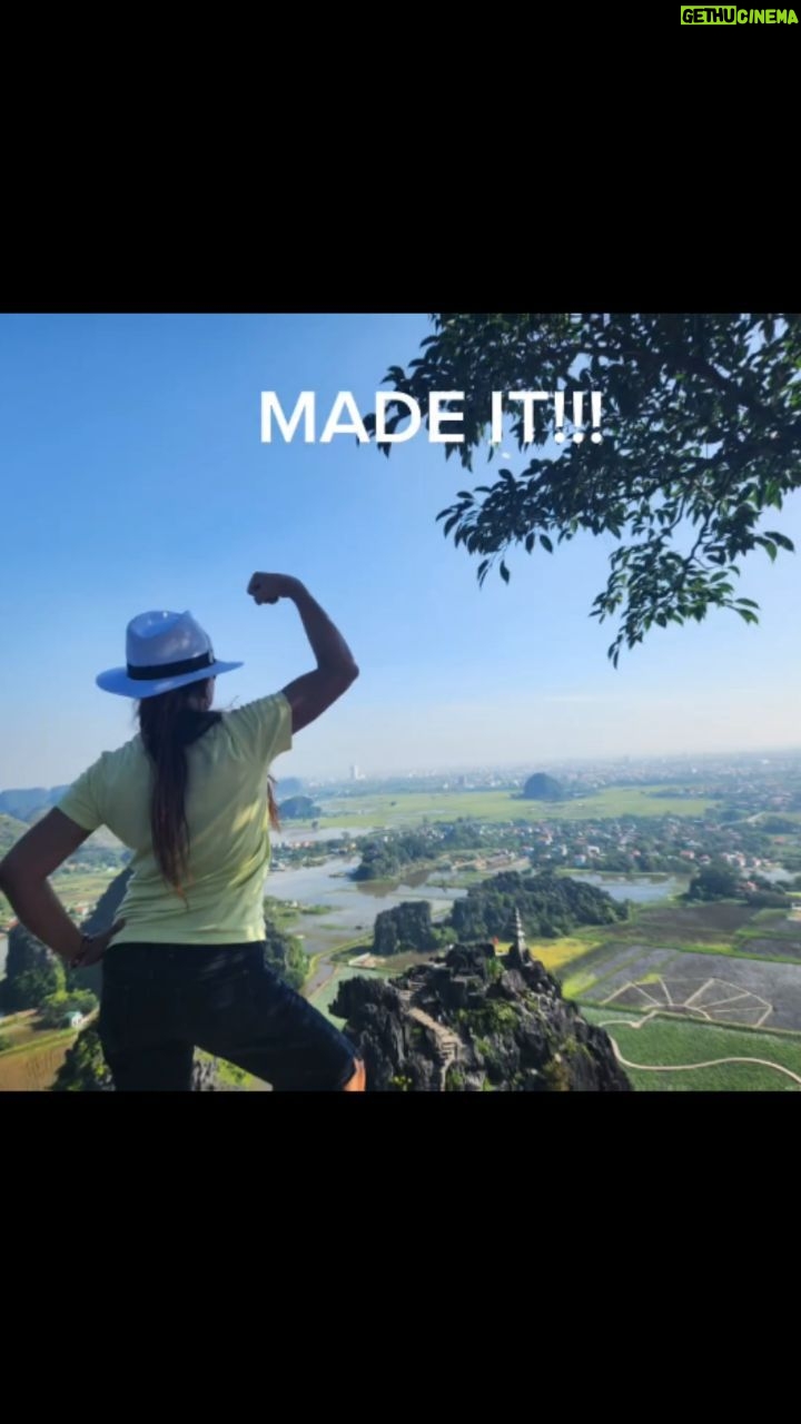 Tiara Jacquelina Instagram - Part 2 of my birthday trip to #Vietnam π Hiked up to Lying Dragon Point, to see an aerial view of the same river we rowed on the day before. Even at 8am, it was scorching hot like it was high noon. But we soldiered on until we got to the top, and the payoff was the wonderful views... and the sense of accomplishment that I imagine hikers feel. #TiaraJinVietnam #TJsBirthdayTripToVietnam #TiaraJTravels #Vietnam #TamCoc #hiking #hikingadventures