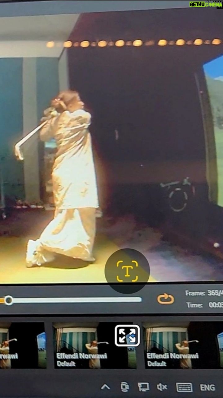 Tiara Jacquelina Instagram - Yup, this has to be one for the gram. Golf practice in a full on baju kurung at 11.30pm. Nobody judges you, when you're playing at an indoor simulator golf facility š My son Dani is the best golf coach in the world btw. Lucky me. Perfect tempo tonight, ma, he said. Maybe I should wear a baju kurung every time, said i ššš #golf #femalegolfer #bajukurung #womenwhogolf BigShot Indoor Golf, Sports Bar & Events Space