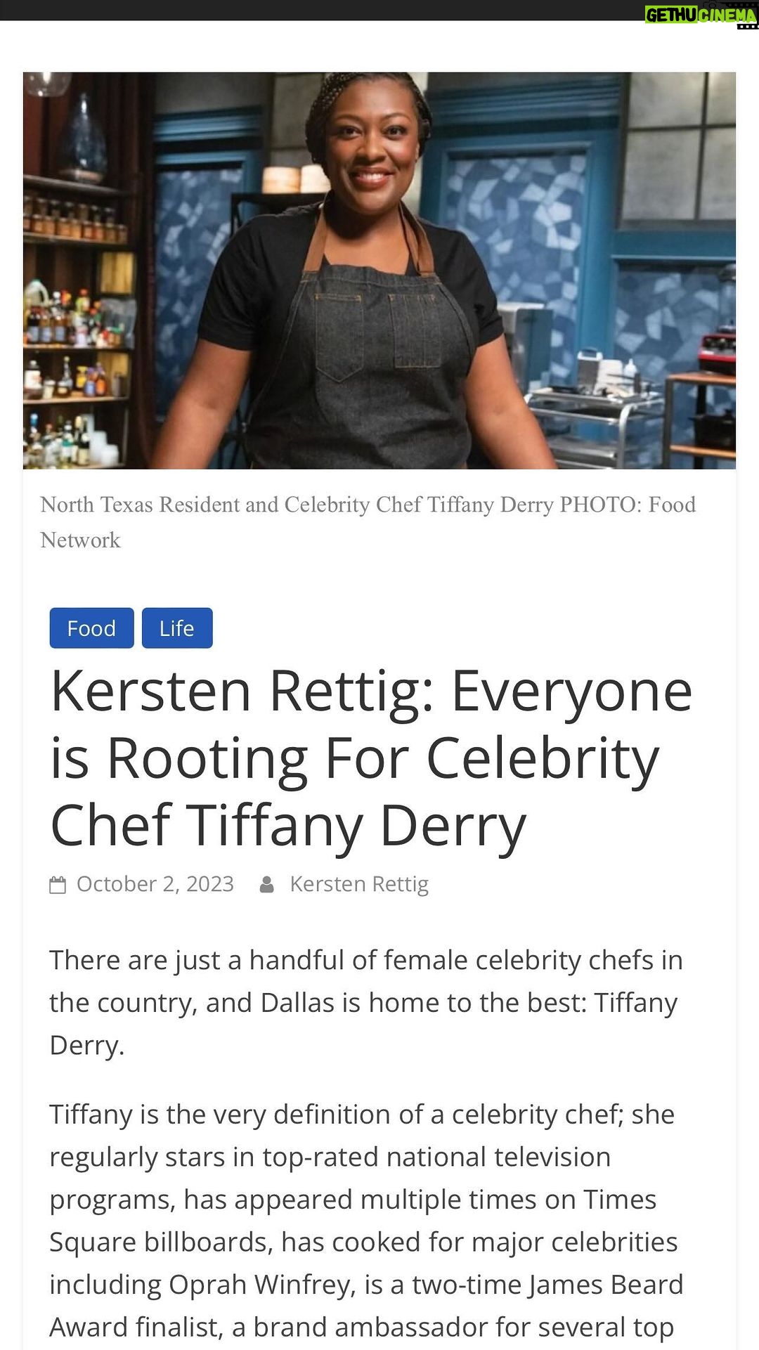 Tiffany Derry Instagram - Wow thank you @peoplenewspapers and @kersteneats for such a lovely write up!! I’m not sure Everyone is rooting lol but there sure is enough for me to feel the love. Being very visual has a lot of positive but also the negative. Someone asked me the other day how do I handle all the things I’m working on but the truth is I’ve been waiting on this moment for 26years and I am going to enjoy every moment. Fam remember if it was easy everyone would do it but they can’t so instead they tell you what you should have done from the sideline. It only matters what we tell and believe about ourselves. Keep pushing every day isn’t easy there will be days that aren’t your best day and that’s ok just get back up and keep going. I love y’all and so thankful for you!! Now let’s go do the things we dreamed about. #shef #cheftiffanyderry