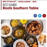 Tiffany Derry Instagram - Thank you @dallasobserver for not only one Best of Dallas but two categories for @rootssouthtable Y’all we have won Best Southern Cooking and who knew Best Gumbo was a category!! Love it!! The article says that any concerns they had about all my tv appearances and the restaurant was misplaced!! Duh because my team is amazing and work their butt off every day!! Congrats to all the restaurants and Chefs on the list. #shef #cheftiffanyderry #rootssoutherntable