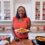 Tiffany Derry Instagram - A new twist on sweet and sour chicken made with @drinkmilos! Enjoy this crispy chicken made with a delicious sweet and sour sauce using Milo’s Famous Unsweet Tea. Ingredients: 1 c. Milo’s Famous Unsweet Tea 3/4 c. sugar 1/4 c. ketchup 1/4 c. apple cider vinegar 1 tbsp. soy sauce 1 orange, zested 2 lbs. chicken breast, boneless skinless, cut into large cubes 1 tsp. Creole seasoning 1 tbsp. kosher salt 1 tsp. black pepper 1 ½ c. corn starch 3 eggs, beaten 1 tbsp. oil 1 large red bell pepper, diced 1 large green bell pepper, diced ½ large onion, diced 1 tbsp. garlic ½ c. green onion, sliced For the Sweet and Sour Sauce: Combine Milo’s Famous Unsweet Tea, sugar, ketchup, apple cider vinegar, soy sauce, and orange zest into a sauce pot. Bring to a boil for 5 minutes then reduce until slightly thick. For the Chicken: In a large fryer pan, heat oil to 350° F. Season chicken with Creole seasoning, salt, and pepper. In a large bowl, add half the cornstarch. Add chicken and mix chicken with half the cornstarch until coated. Pour egg over and mix. Add in the remaining cornstarch to create a thick batter. Drop each piece of chicken individually in hot oil and cook for 2-3 minutes. Remove and place on a paper towel lined plate. *Chicken will not be brown and shouldn’t be fully cooked. You will finish in the sauce. For Finishing Dish: In a large pan, heat oil over medium-high heat. Add onions and cook for 30 seconds. Add bell peppers and garlic and cook for 30 seconds. Add Sweet and Sour Sauce to pan along with a touch of salt and pepper, then add the chicken. Toss in pan until chicken is fully coated with green onion. Serve with rice or favorite side.