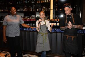Tiffany Derry Instagram - Sometimes a night with your favorite people is all you need!! I learned a lot of new phrases tonight thank you @chefbrookew and @mvoltaggio for that lol!! Just so many laughs and it was incredible to see all the people that came out and let us cook for y’all. Good times at @nycwff and special thanks to @leeschrager @godslovenyc @conradnymidtown #nycwff #shef #cheftiffanyderry #bobbystriplethreat #foodnetwork Hard Rock Hotel NYC