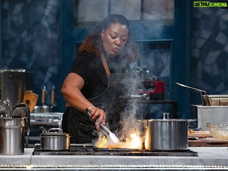 Tiffany Derry Instagram - All I have to say is my Face!!! What is wrong with me lol??? If you missed last week go back and watch so you ready for this week with @choibites @francis_lam @bobbyflay @chefbrookew @mvoltaggio All I have to say is get the snacks ready!!! Premiering tomorrow, Tuesday, August 29th at 9pm- “Titans vs Esther Choi” Bobby Flay's Titans face off against their friend and master of modern Korean cuisine, Chef Esther Choi. Friends become enemies, and Esther has many as both the Titans and the clock work to take her down in front of James Beard award-winning journalist and judge Francis Lam. #BobbysTripleThreat @foodnetwork