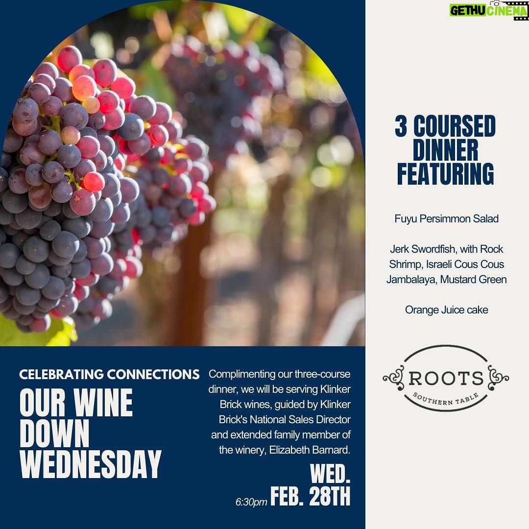 Tiffany Derry Instagram - We have two incredible events happening this month. We celebrate Black History every day but we have some really fun dinners this month. From Family Style to Wine dinners we have it all so go reserve your spot on Roots Southern Table website!! The seats won’t last long!! #shef #rootssoutherntable #cheftiffanyderry #blackhistorymonth