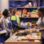 Tiffany Derry Instagram - This week is going to Be Extra Unique!! This week is a double header so get ready to laugh and learn. The recruits step into a place they’ve never been before: the supermarket! Chefs Anne Burrell and I test the recruits’ taste buds to see who can successfully identify ingredients and navigate the supermarket aisles to locate them. For the skill drill challenge, recruits compete head-to-head and prepare tostadas. Then in the main dish cook, we teach our teams how to make fresh tortellini from scratch with sauce just like Nonna used to make! The recruits with the best dishes get another week in their basket, but the least successful recruits have to check out. Next up Farm to Fumble and we’ll you gotta see it to believe it. #worstcooks #worstcooksinamerica #foodnetwork #shef #cheftiffanyderry @tobenwigwe #tobenwigwe Hair: @studio__1216 @jacqueline_helene MUA: @jacqueline_helene Wardrobe: @courtneyfuglein