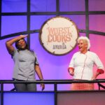 Tiffany Derry Instagram - This week is going to Be Extra Unique!! This week is a double header so get ready to laugh and learn. The recruits step into a place they’ve never been before: the supermarket! Chefs Anne Burrell and I test the recruits’ taste buds to see who can successfully identify ingredients and navigate the supermarket aisles to locate them. For the skill drill challenge, recruits compete head-to-head and prepare tostadas. Then in the main dish cook, we teach our teams how to make fresh tortellini from scratch with sauce just like Nonna used to make! The recruits with the best dishes get another week in their basket, but the least successful recruits have to check out. Next up Farm to Fumble and we’ll you gotta see it to believe it. #worstcooks #worstcooksinamerica #foodnetwork #shef #cheftiffanyderry @tobenwigwe #tobenwigwe Hair: @studio__1216 @jacqueline_helene MUA: @jacqueline_helene Wardrobe: @courtneyfuglein
