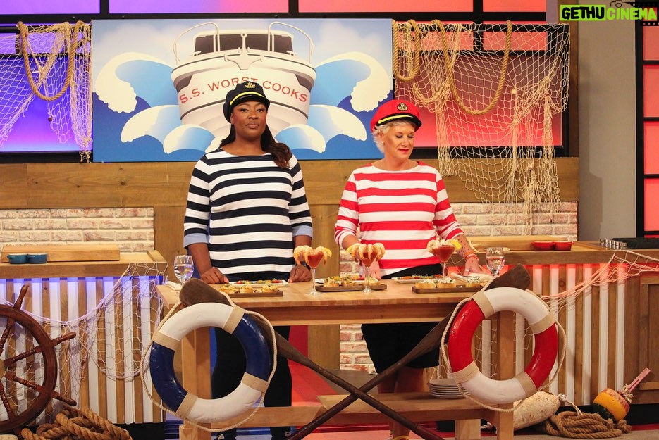 Tiffany Derry Instagram - Who’s ready for Worst Cooks in America on @foodnetwork with my girl @chefanneburrell Premiering Sunday, January 21st at 8/7pm cst– “Spoiled Rotten: Deep Sea Disasters” It's yacht week, and chefs Anne Burrell and Tiffany Derry welcome the recruits to the S.S. Worst Cooks! While the recruits are more accustomed to chilling on the sundeck than cooking, this time they have to serve it up below deck and make a trio of seafood appetizers worthy of a captain's table. Afterwards, it's time to get shrimpin' when Anne and Tiffany teach the recruits how to prepare shrimp and grits. Then, in the main dish challenge, the teams must break down an entire fish and serve a delicious fish entrée. The recruits are thrown into the deep end, and the least successful cooks will be swimming with the fishes. #shef #cheftiffanyderry #worstcooks #foodnetwork