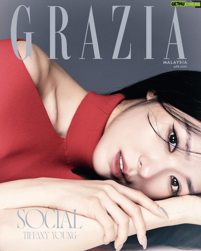 Tiffany Young Instagram - thank you for this special double cover moment, but especially for all the care & detail that went into our conversation. ✍️ ' SOCIAL ' @grazia.my april 2023 out now