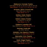 Tim Minchin Instagram - Australians! New shows added to the “Unfunny” tour. On sale now. Link in bio.