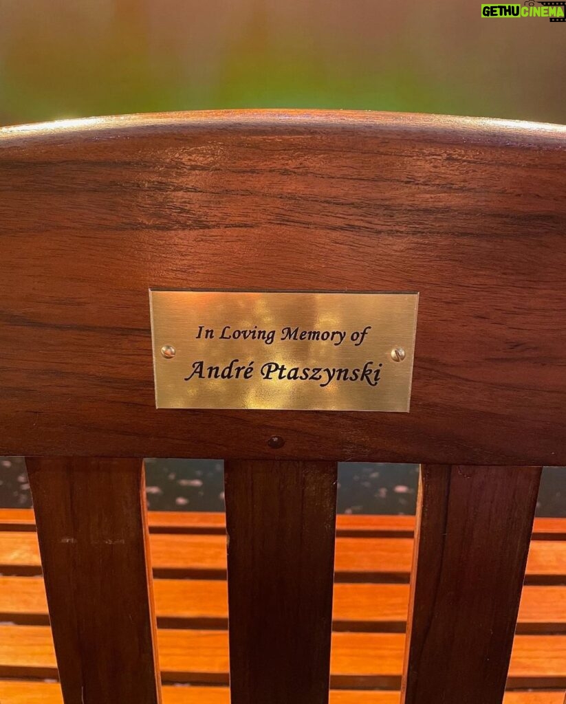 Tim Minchin Instagram - On the back of the park bench in the final moment of Groundhog Day is a plaque which reads “In Loving Memory of André Ptaszynski”. André, as many of you will know, was the lead producer of Matilda and Groundhog Day, and he loved and fought for and cared for our shows every day until his sudden and incredibly sad death in 2020. Last night’s press night marks another step in the journey of our beloved show, and with André’s entire family there, it was a hugely emotional night. He would’ve absolutely loved it. #ovgroundhogday #RobHowell @ihugh #matthewwarchus