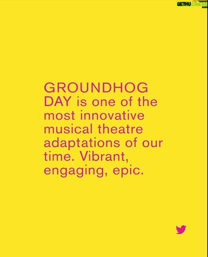 Tim Minchin Instagram - As promised, more lovely audience social media feedback from last time #groundhogdaythemusical was in London. Feel free to spread the word. ☺️🙏🦫🐿️