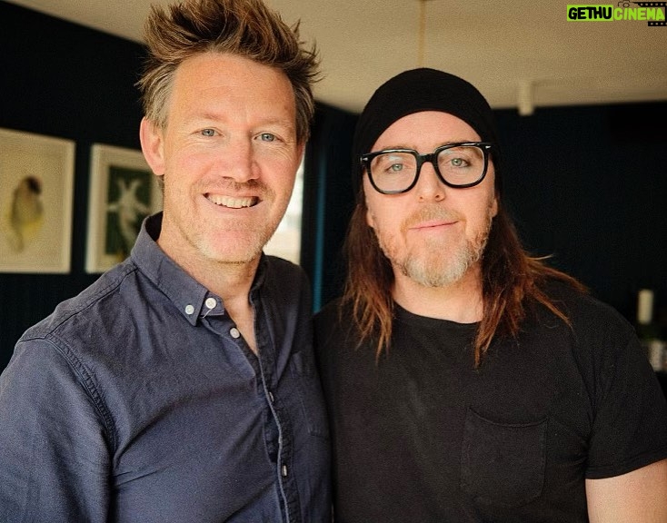 Tim Minchin Instagram - God knows what I’d be doing if I hadn’t met this guy 21 years ago. Thanks for the everything bagels, baby. @edmundperfect