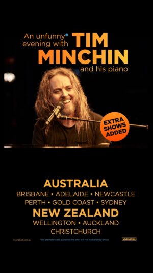 Tim Minchin Instagram - 20 years since I wrote it, You Grew On Me makes it back in to the set list. (Love as disease clearly a timeless theme. 😂)
New shows added to my ever-expanding, accidental, Unfunny tour! 
#digitalhouseoftimothy #fyp #foryoupage #funny #love #NewZealand #auckland #wellington #unfunny